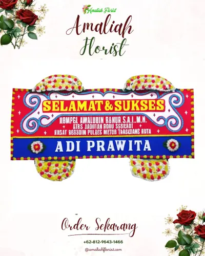 Karangan Bunga Ucapan Selamat di Sekanak Raya