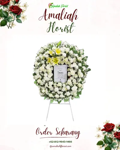 Krans Bunga Duka Cita di Sekanak Raya