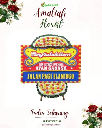 Bunga Papan Congratulation di Sekanak Raya